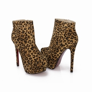botine animal print ieftine