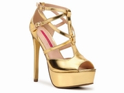 pantofi aurii de ocazie