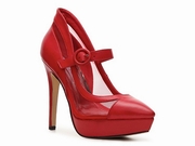 pantofi rosii cu toc inalt