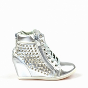 sneakers platforma ascunsa cu franjuri